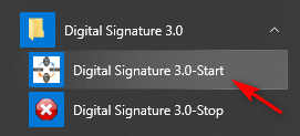Digital Signature 3.0 Start