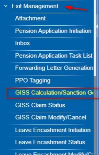 GISS Calculation and sanction generation