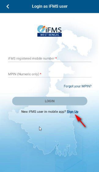 Register in WBIFMS app