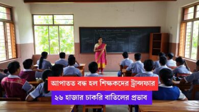 create a image of a classroom with teacher and students of secondary school of west bengal india