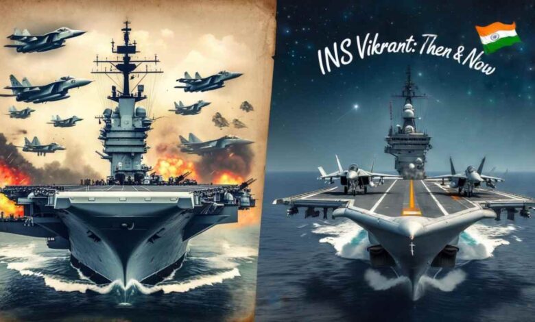 INS Vikrant Then and Now