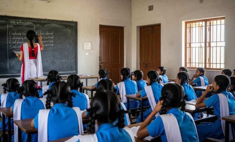 West Bengal Teacher In Classroom