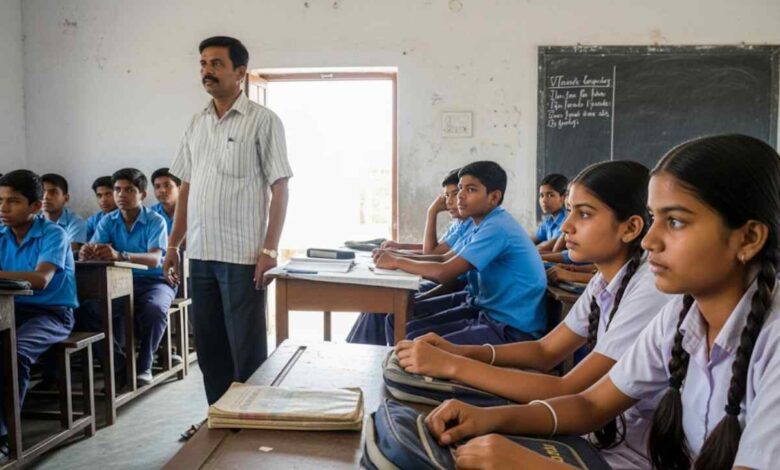 West Bengal Teacher Inside Classroom