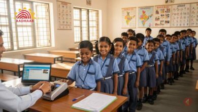 Child Aadhaar Update At School