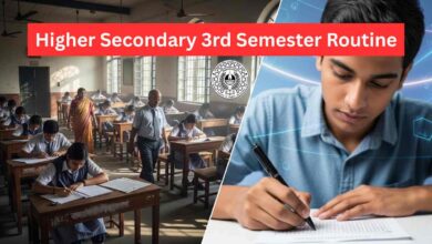Hs 3rd Semester Routine En