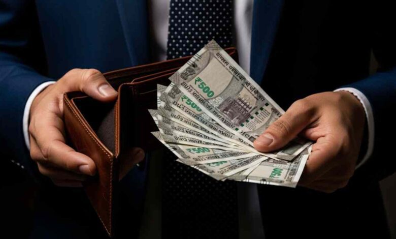 Indian Money, Rupees In Hand