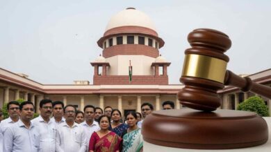 Supreme Court Of India With Gavel And Employees