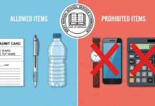 Allowed Items And Prohibited Items In Wbssc Exam