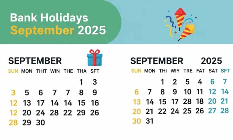 Bank Holidays In September 2025