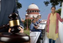 Teacher In A Class Gavel And Supreme Court In Background