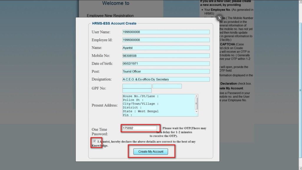 how to register in WBIFMS