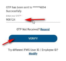 Verify with OTP