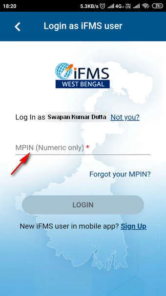 enter MPIN