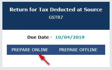 Prepare online gst return