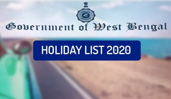 Holiday List 2020 West Bengal