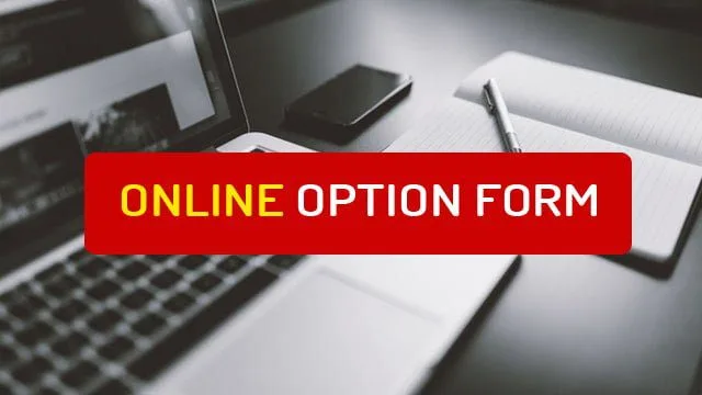 ONLINE OPTION FORM