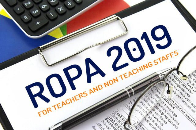 ROPA 2019 for Teachers and Non-Teaching Staffs