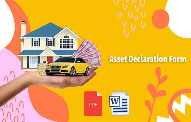 Asset Declaration form