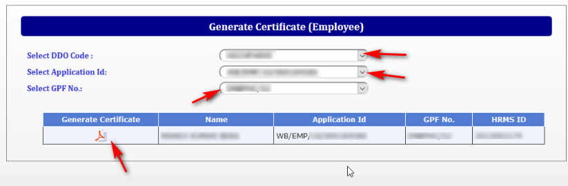 Gererate Certificate pdf