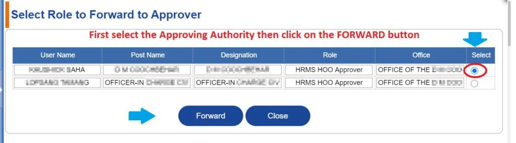 Approver Selection
