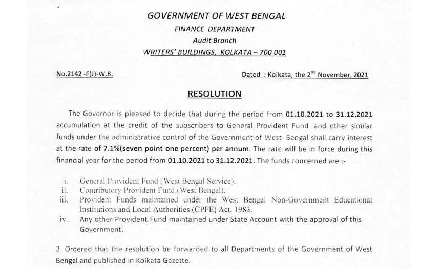 gpf interest rate oct 2021 to dec 2021