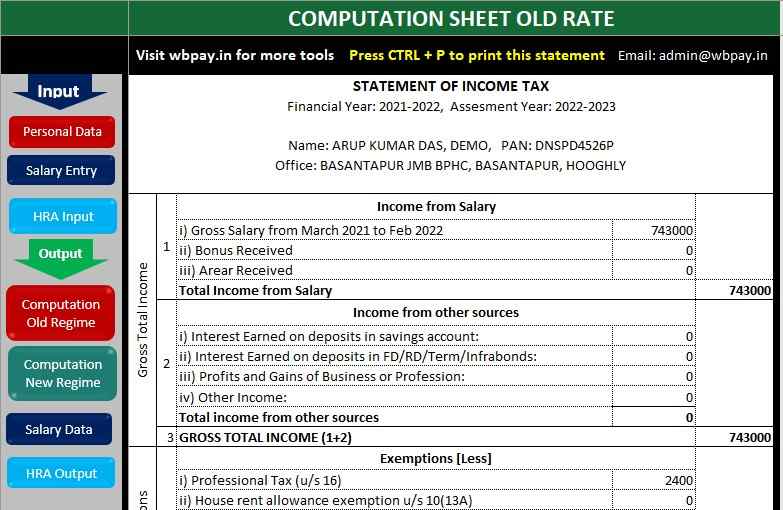 Income Tax Calculator For Fy 2023 24 Excel Download - Printable Online