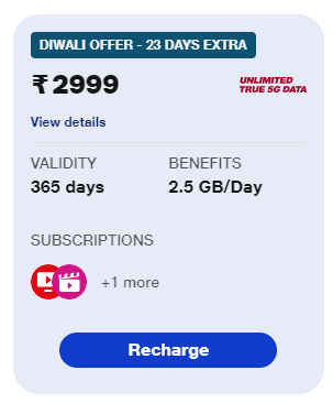 Jio Diwali Offer: দীপাবলির অফারে Jio দিচ্ছে ২৩ দিনের জন্য অতিরিক্ত ভ্যালিডিটি, কল এবং ৫৭ জিবি ডেটা বিনামূল্যে, কিভাবে পাবেন দেখুন 2 Jio Diwali Offer