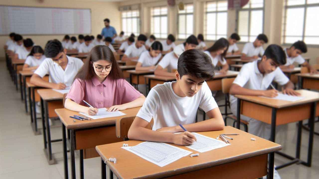 Aspirants in Exam Hall