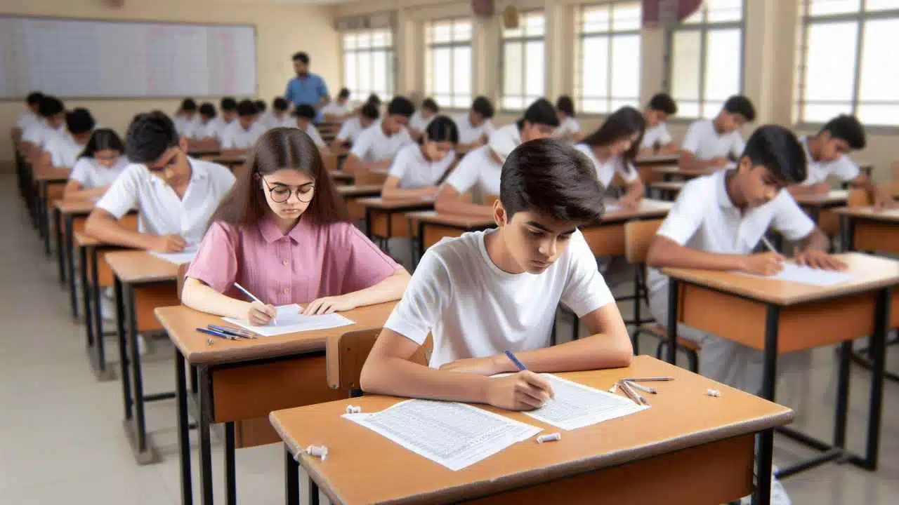 Aspirants in Exam Hall