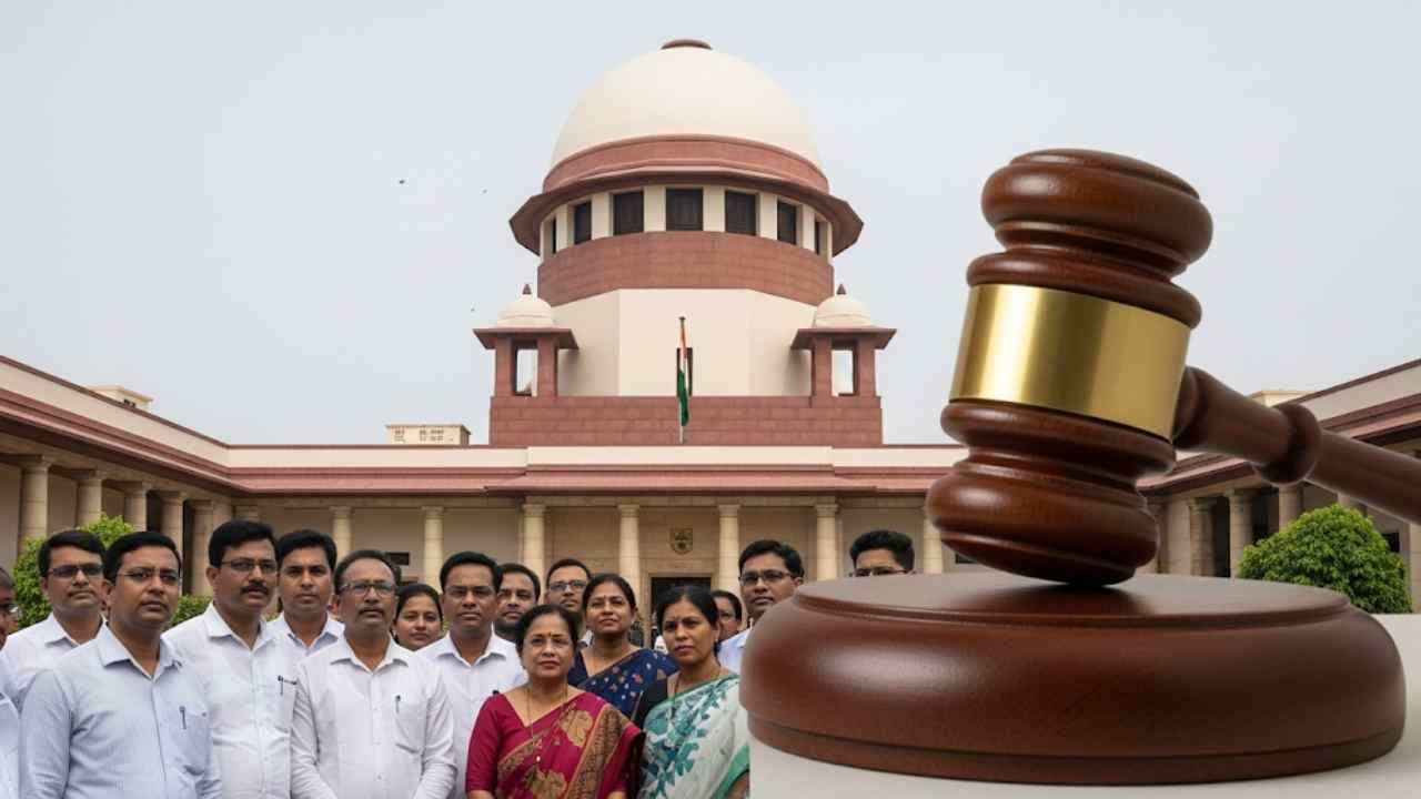 Supreme Court Of India With Gavel And Employees