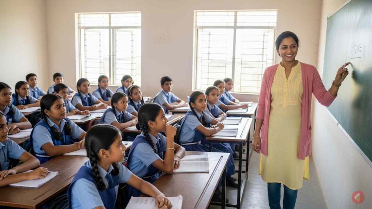 West Bengal Teacher In A Classroom