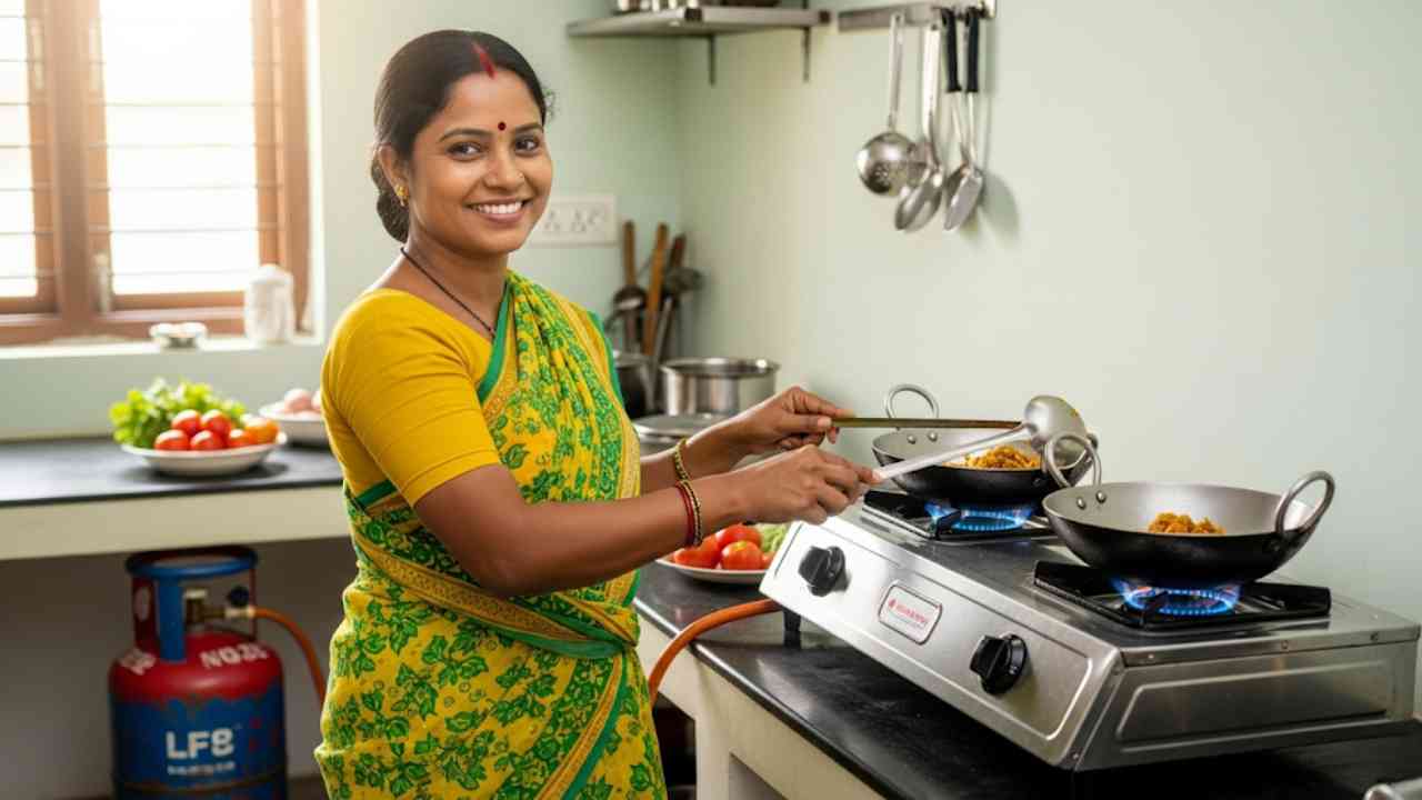 Lpg Subsidy Bengali Housewife Cooking