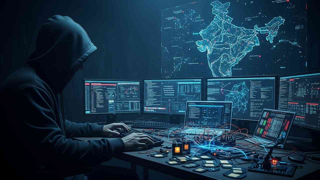 A Hacker At His Work Of Fraud