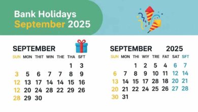 Bank Holidays In September 2025
