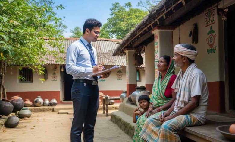 SIR West Bengal BLO at His Work
