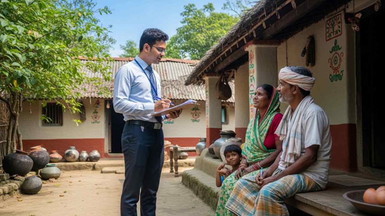 SIR West Bengal BLO at His Work