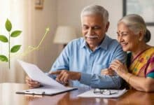 Senior Citizen Couple Looking At Their Investment Papers