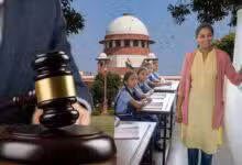 Teacher In A Class Gavel And Supreme Court In Background