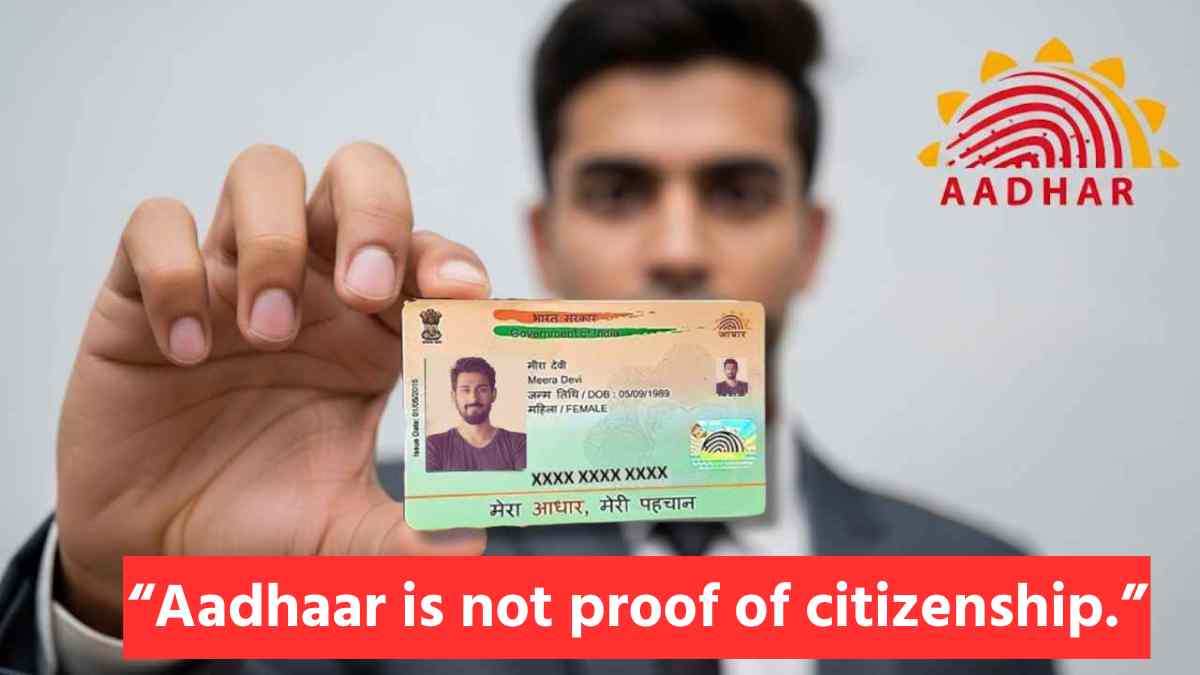 Aadhaar Is Not A Citizenship Document En