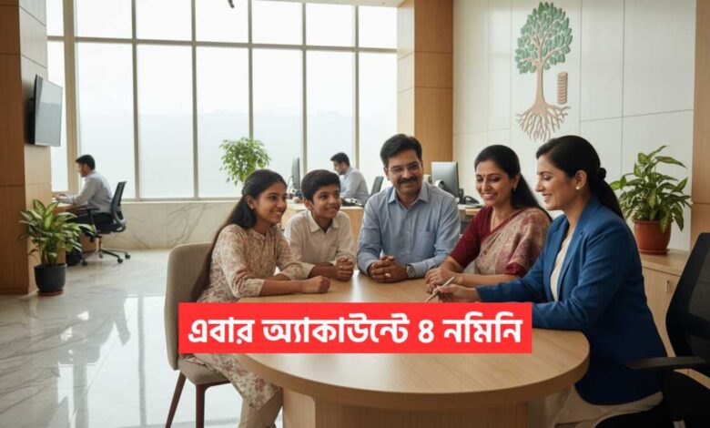 Bank Nominee: ব্যাঙ্ক অ্যাকাউন্টে আর ১ জন নয়, এবার ৪ জন নমিনি! ১ নভেম্বর থেকে চালু হচ্ছে নতুন নিয়ম, জানুন বিস্তারিত 1 Bank Nominee