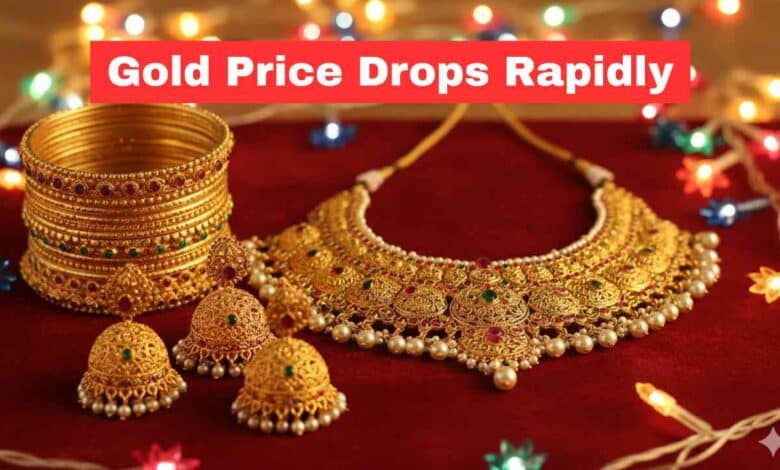 Gold Price Drops Rapidly