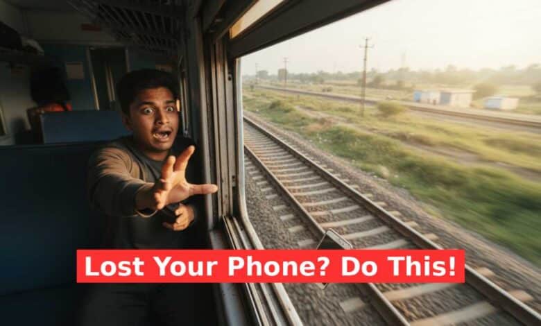 Lost phone on train