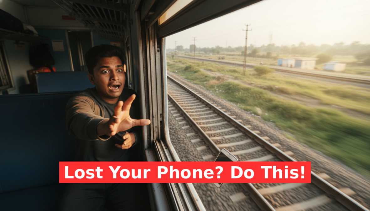 Lost phone on train