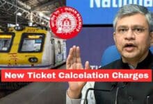 New Train Ticket Cancel Charges