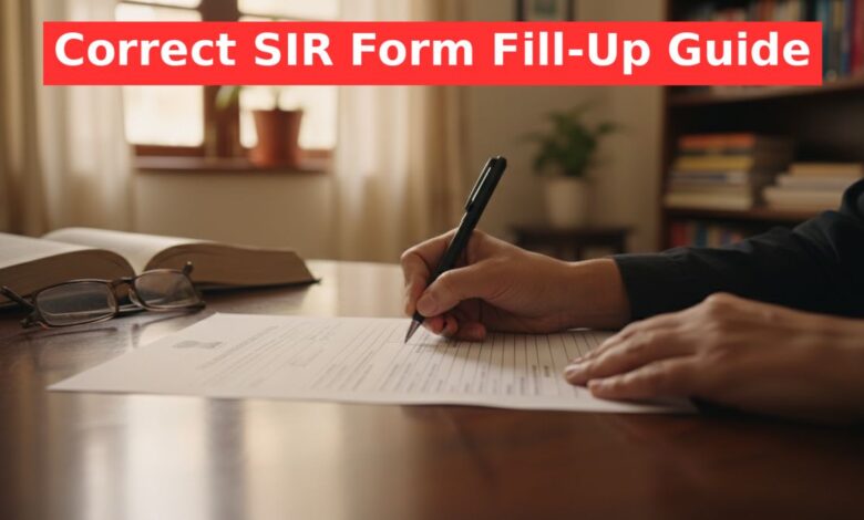 SIR Form Fill Up