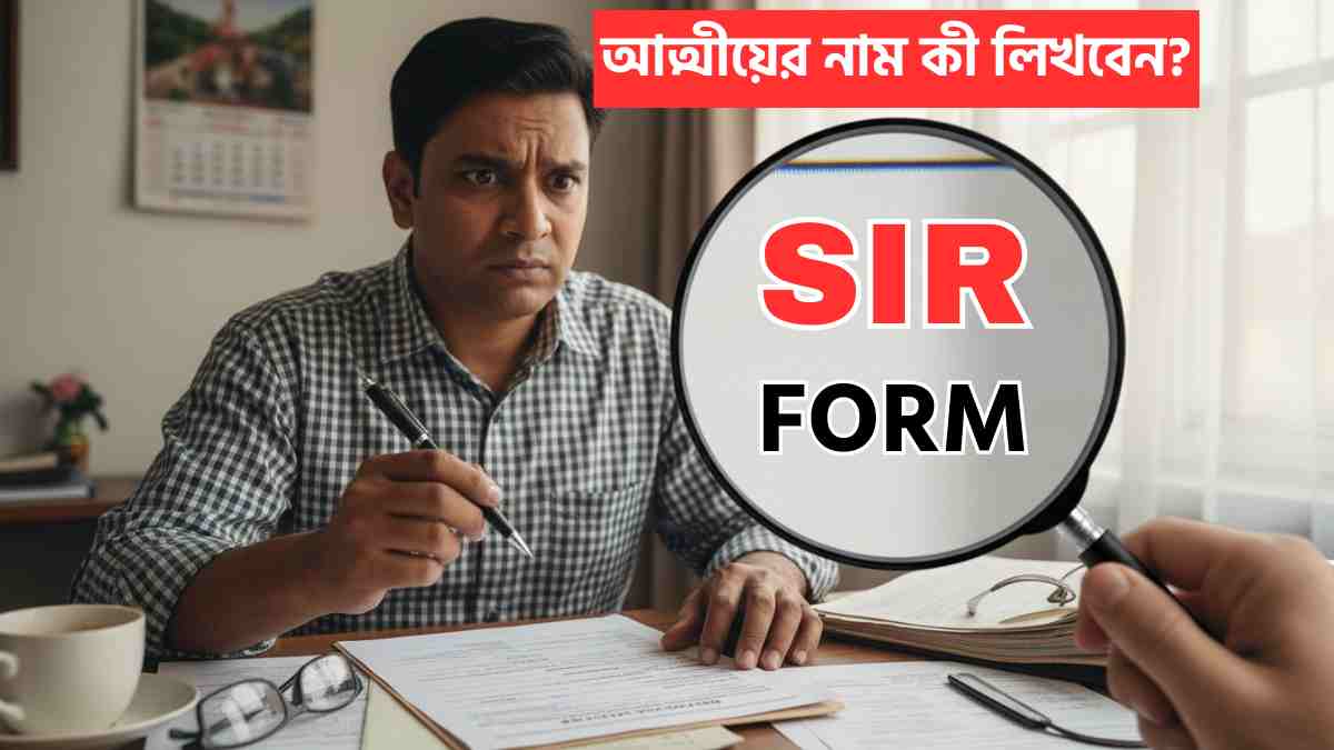 Sir Form Relative Entry