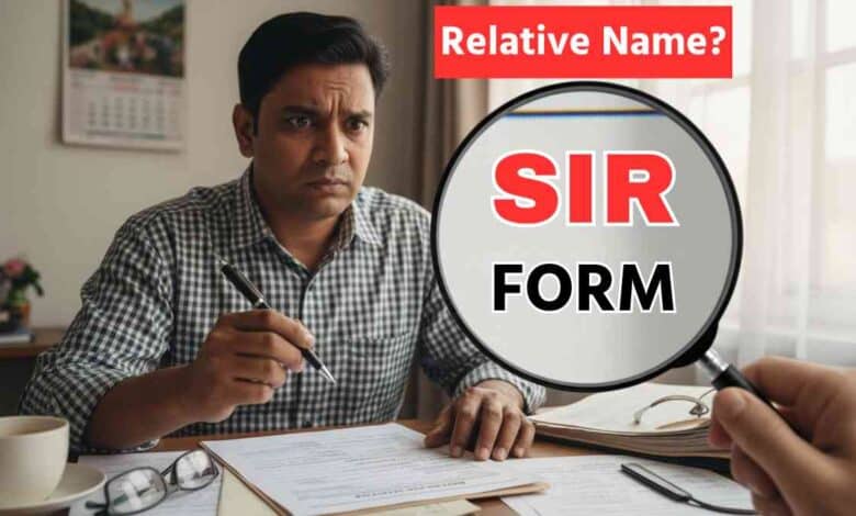 Sir Form Relative Name