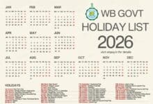 Wb Govt Holiday List 2026