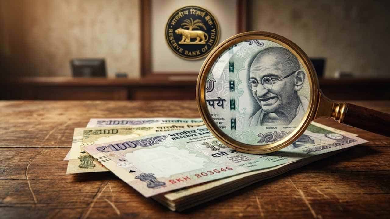 100 And 500 Rupees Notes Indian Money Rbi