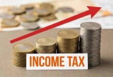 Income Tax With Indian Money Coins